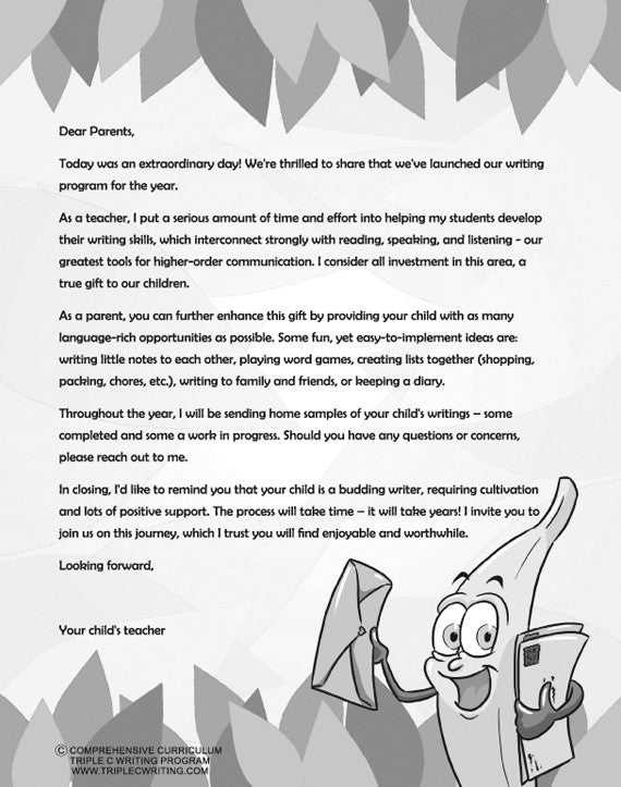 Letter to parents